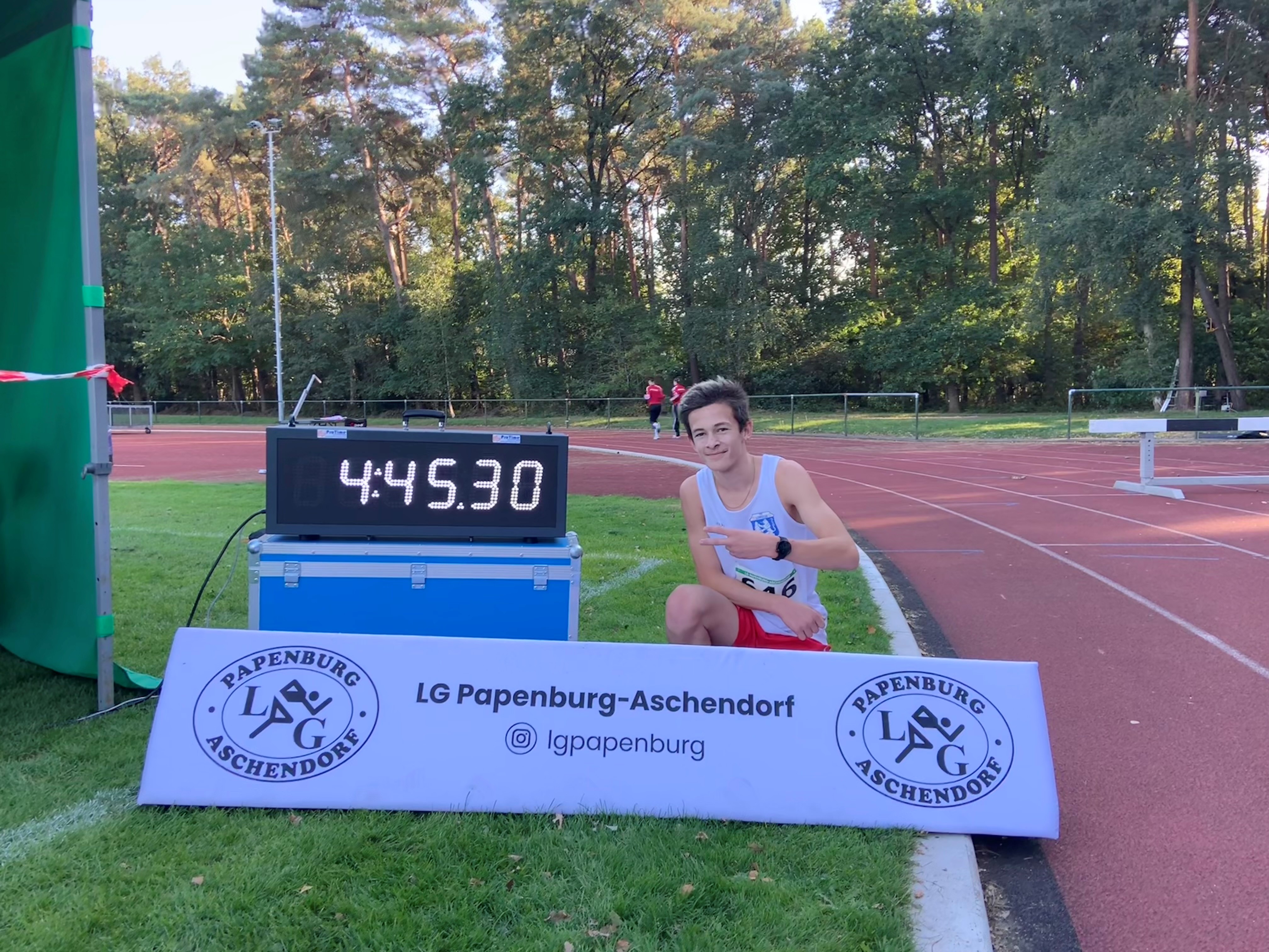 Schnellster 14-Jähriger 1.500 m Hindernisläufer des Saarlandes: Johannes Bach